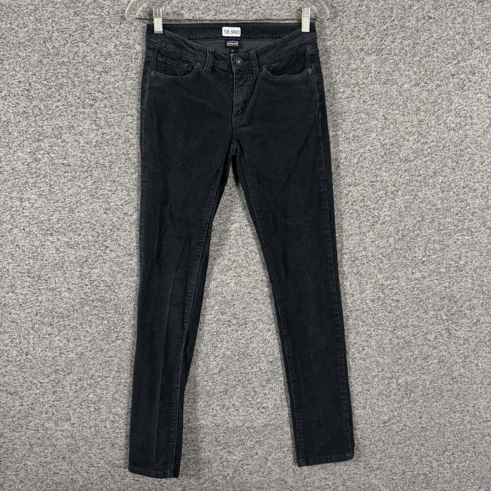 Patagonia Women's Size 26 Gray Skinny Corduroy Organic Cotton Pants